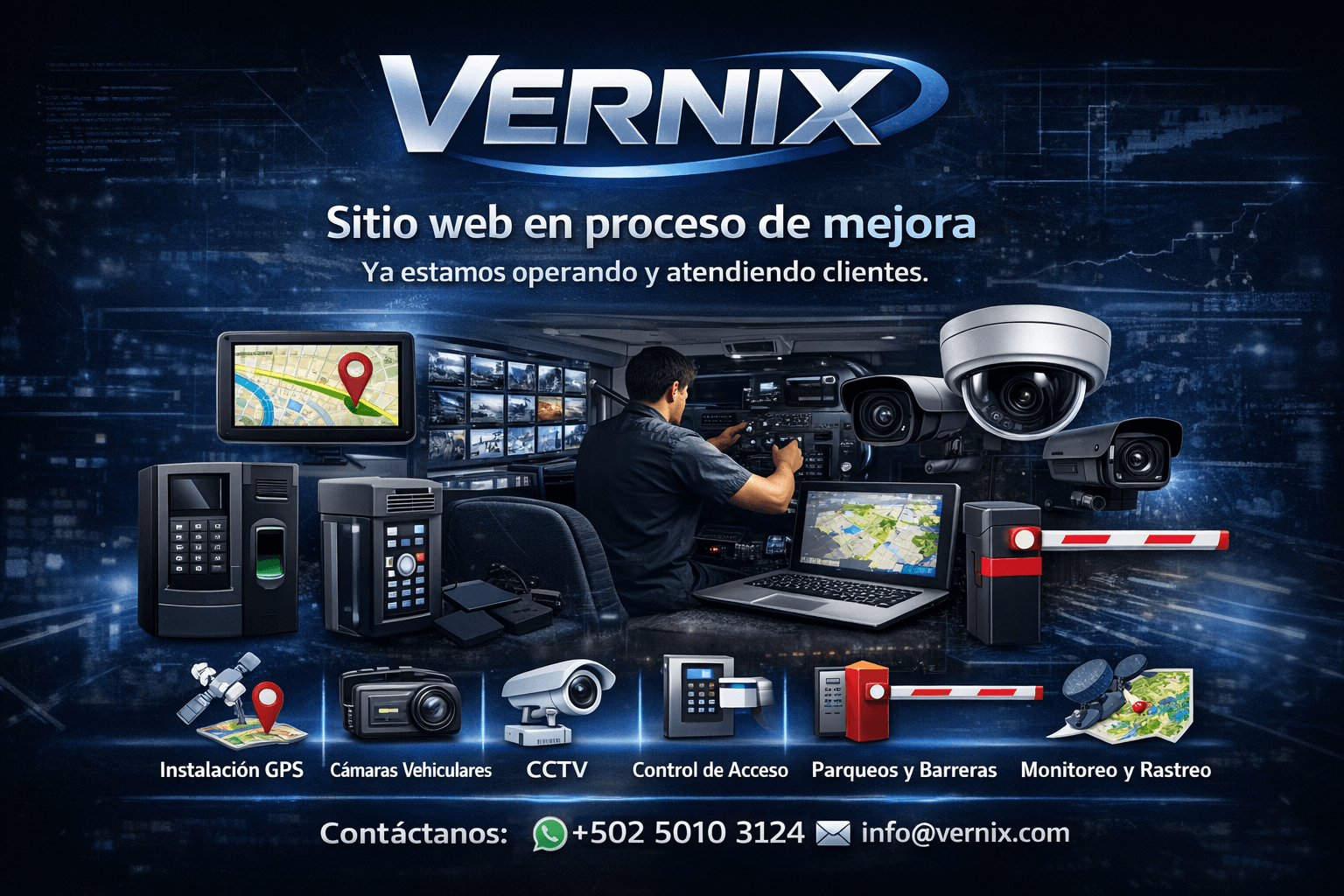 VERNIX - GPS, CCTV, Cámaras vehiculares, Control de acceso y Monitoreo